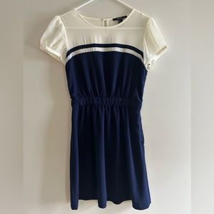 Forever 21 Navy and Sheer Dress